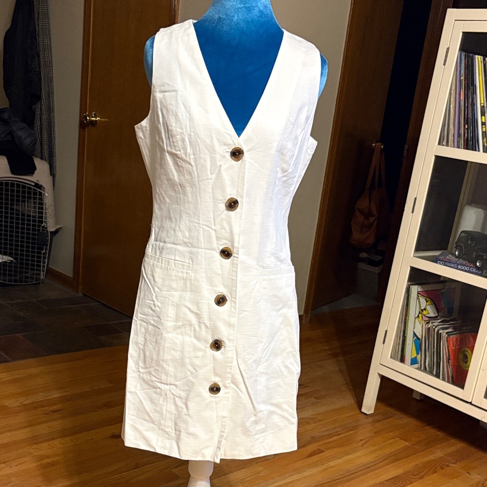 A New Day Ivory Sleeveless Dress